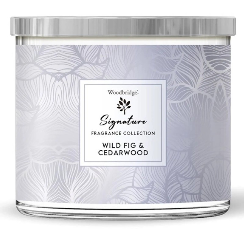 Bougie 3 mèches Wild Fig & Cedarwood - Woodbridge