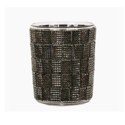 Photophore Mosaïque Argentée - Village Candle