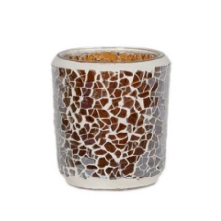 Photophore Mosaïque ambre - Village Candle