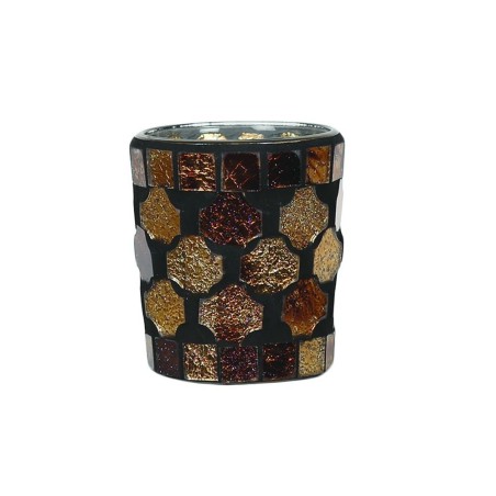 Photophore Mosaïque Dorée marron - Village Candle