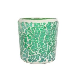 Photophore Mosaïque verte -...