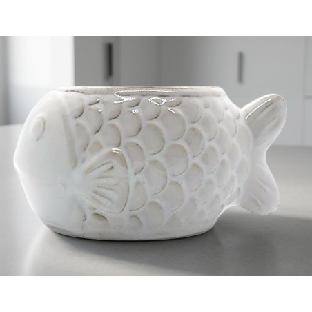 Bougie Woodwick  Fougere céramique poisson