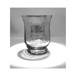 Photophore évasé Argent -...