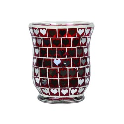 Photophore évasé Cœur rouge...