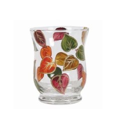 Photophore évasé Feuilles -...