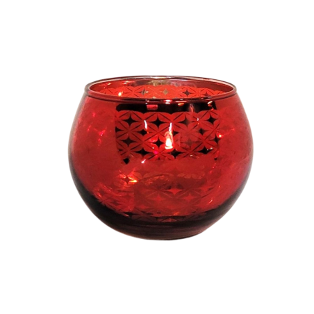 Photophore Globe Rouge Check – Village Candle