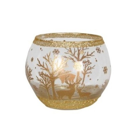 Photophore Globe Rennes dorés – Village Candle