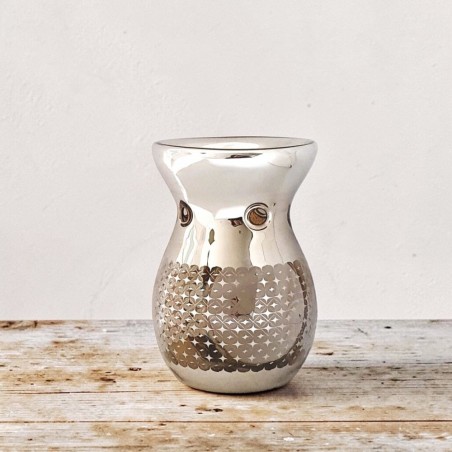 Brûle Parfum en verre Silver Check - Village Candle