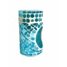 Brûle-parfum pilier Mosaïque la croix bleue - Village Candle