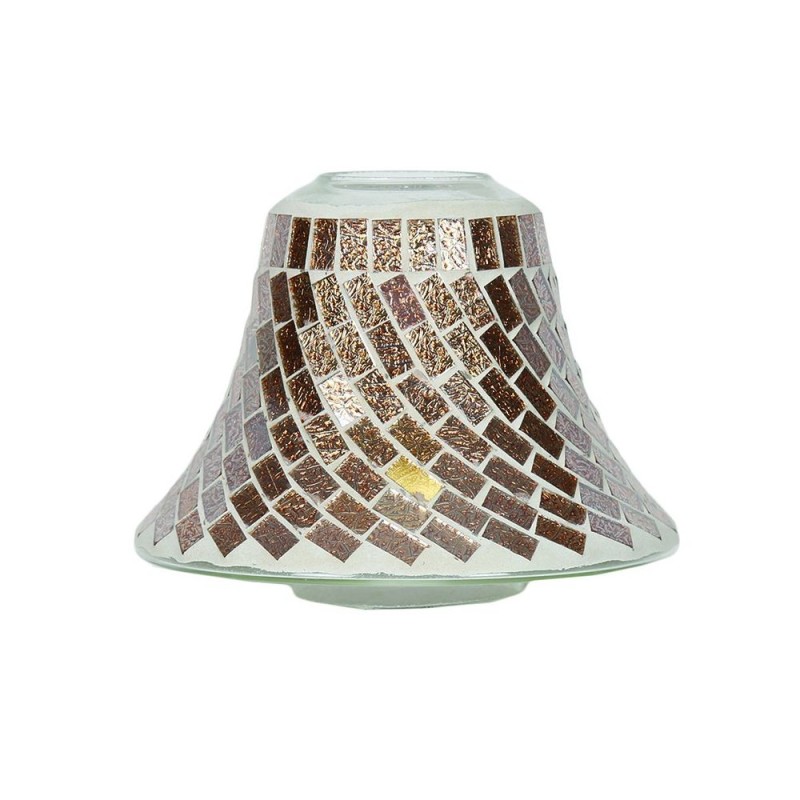 Abat-jour pour bougie Mosaïque dorée en tourbillon  - Village Candle