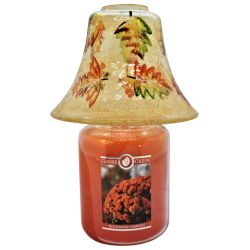 Abat-jour en verre Feuilles d’automne - Village Candle