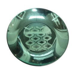 Assiette Support bougie turquoise miroir  - Village Candle
