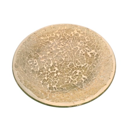 Soucoupe Support bougie Mosaïque Gold Lustre - Village Candle