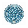 Assiette Support bougie Mosaïque Blue Cross - Village Candle