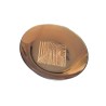 Assiette Support bougie Bronze avec motifs transparents - Village Candle