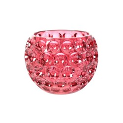 Photophore boule en Verre Rose