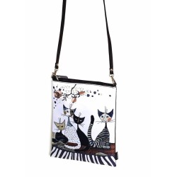 Sac bandoulière Rosina Wachtmeister - "Cat Sépia"
