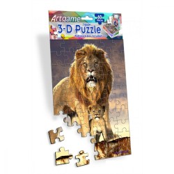 Puzzle Lion Effet 3D - 60...