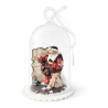 Suspension Globe en verre avec père noël - Dekoratief