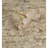 Bague trois pierres naturelles roses - Bijoux Lucky Team