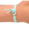 Bracelet élastique avec perle sertie de strass