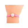 Bracelet élastique avec perle sertie de strass
