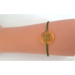 Bracelet avec médaillon trèfle - 7Bis