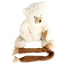 Peluche ours blanc avec écharpe - Dekoratief