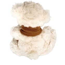 Peluche ours blanc avec écharpe - Dekoratief