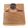 Bague en argent 925 avec pierre couleur noire -