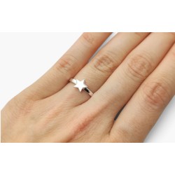 Bague étoile argent 925 -...