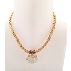 Collier cordon en cuir...