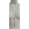 Collier cravate trèfle ajouré