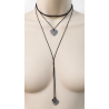 Collier cordon trois cœurs - F.Y. FAUCOGNEY