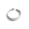 Bague plume argent