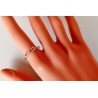 Bague Rectangle Ajouré en Argent 925 Doré