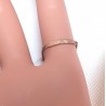 Bague chaîne trèfle argent 925 rose