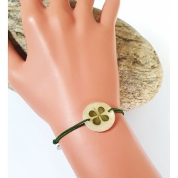 Bracelet trèfle porte bonheur -7bis