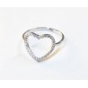 Bague cœur argent