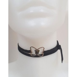 Collier ruban suédine noir...