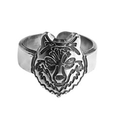 Bague tête de Lion métal...