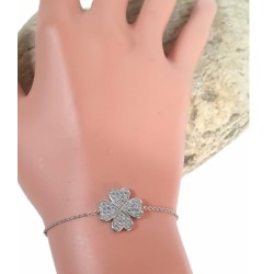 Bracelet Trèfle porte-bonheur – Argent 925