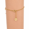 Bracelet Cadenas et clé dorés - Brin d’Amour