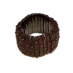 Bague large en perles de...