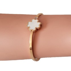 Bracelet or rose Trèfle...