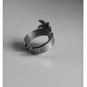 Bague palmier métal argenté – Bijoux Léone