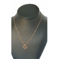 Collier trèfle ajouré doré...
