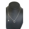 Collier trèfle ajouré argenté – Brin d’Amour