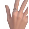 Bague Chaînette Trèfle en Argent 925