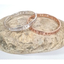Bracelet jonc ajouré « LA...